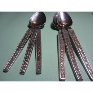 United Silver Company Stainless flat Riviera Cordova teaspoons